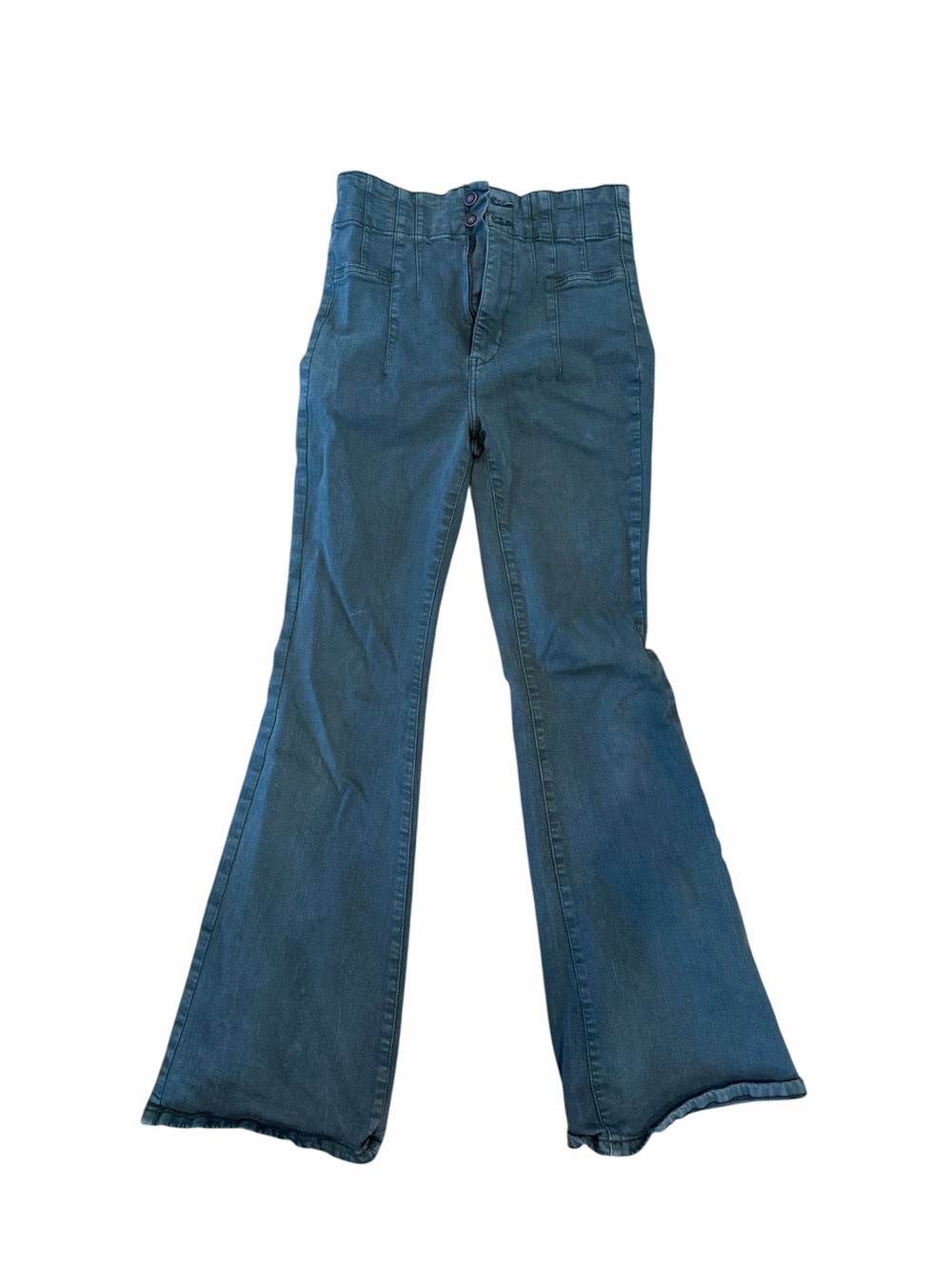 Blue High-Waist Flared Women's Jeans